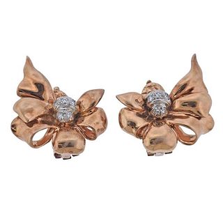 Tiffany &amp; Co Retro Diamond Clip on Earrings