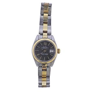 Rolex Datejust 18k Gold Steel Lady&#39;s Watch 6917