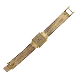 Rolex 1950s Midcentury 18k Gold Watch 8612