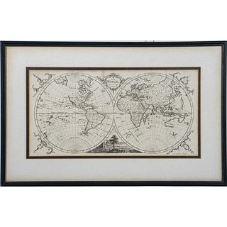 Thomas Kitchen, World Map Plate, 1756