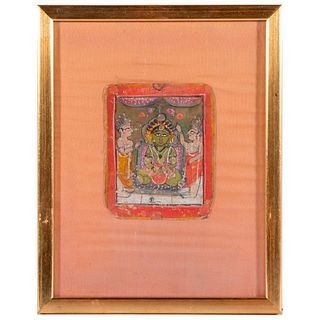 19th century ritual Card Painting â€“ India or Nepal.