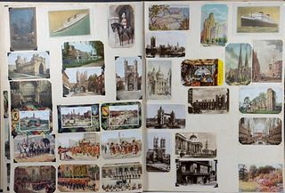 Large Album of Postcards, Mid-20th Century