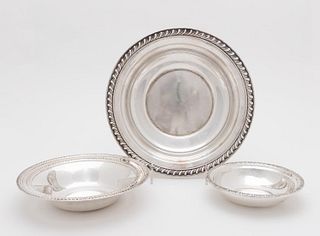 GROUP OF THREE AMERICAN STERLING SILVER BOWLS
