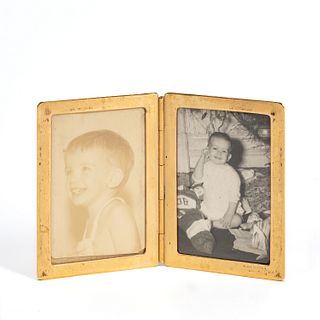 14K SOLID GOLD HINGED PHOTO BOOK