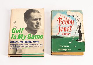 TWO BOBBY JONES BOOKS, INCL. ONE SIGNED BY JONES