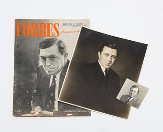 FORBES ROBERT WOODRUFF COVER AND TWO PHOTOGRAPHS