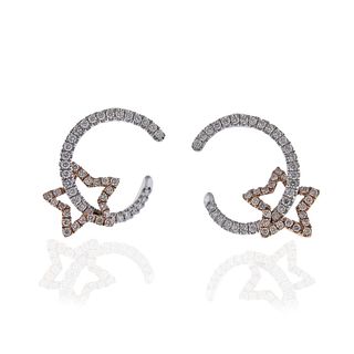 Piero Milano 18k Gold Diamond Star Earrings