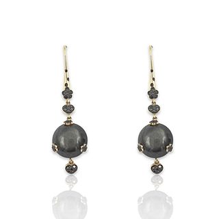 Pasquale Bruni 18K Rose Gold Diamonds Obsidian & Black Diamond Sissi Earrings