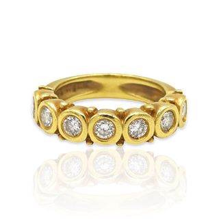 Doris Panos 18k Yellow Gold Diamond Band Ring