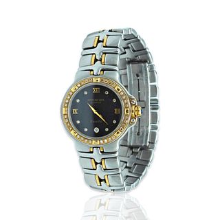Raymond Weil Parsifal Stainless Steel 18K Yellow Gold Diamond Quartz Watch 9990