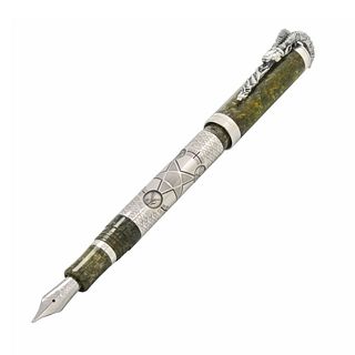 Montegrappa Chinese Zodiac Collection Goat Silver Resin Fountain Pen