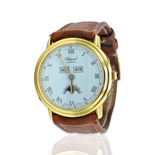 Chopard Luna D'Oro 18k Gold Triple Calendar Moon Phase Automatic Men's Watch 1103