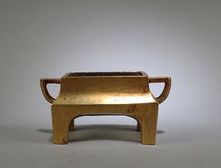 A Gilt Bronze Censer