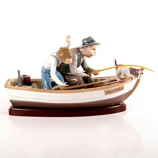 Fishing with Gramps 1005215 - Lladro Porcelain Figurine