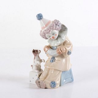Pierrot with Concertina 1005279 - Lladro Porcelain Figurine