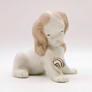 Style of Lladro Porcelain Figurine, Dog &amp; Snail