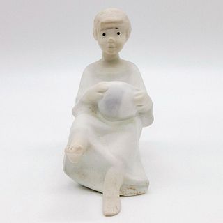 D'Art Spanish Porcelain Figurine, Boy with Ball