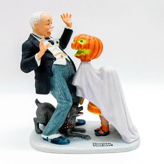 Norman Rockwell Porcelain Figurine, Trick or Treat