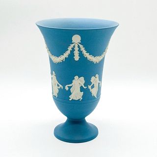 Wedgwood Pale Blue Jasperware Arcadian Vase