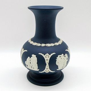 Wedgwood Portland Blue Footed Vase