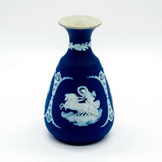 Wedgwood Blue Jasperware Cameo Bud Vase