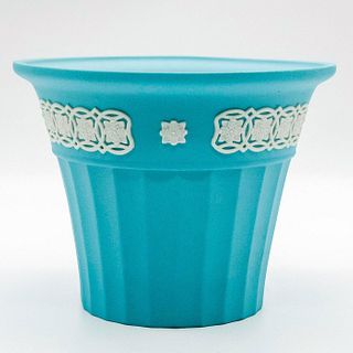 Wedgwood Turquoise Jasperware Cache Pot