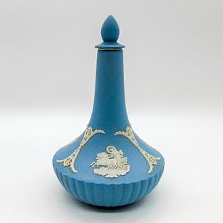 Rare Wedgwood Pale Blue Jasperware Perfume Bottle
