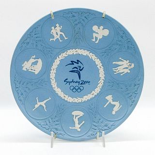 Wedgwood Pale Blue Jasperware Plate, Sydney 2000