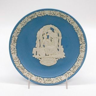 Wedgwood Pale Blue Jasperware Plate, Valentine's 1994