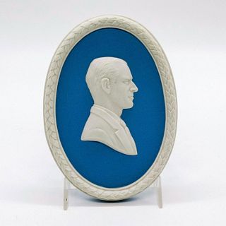 Wedgwood Pale Blue Jasperware Plaque, HRH Duke of Edinburgh