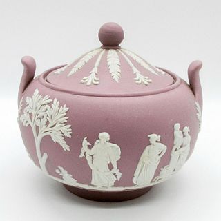 Wedgwood Lilac Jasperware Lidded Sugar Bowl