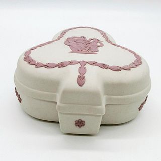 Wedgwood Lilac On Cream Jasperware Box, The Three Graces