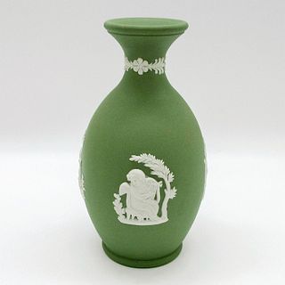 Wedgwood Green Jasperware Arcadian Vase
