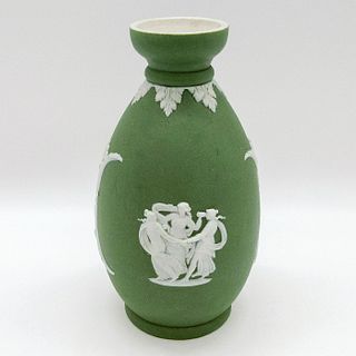 Wedgwood Green Jasperware Bud Vase