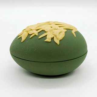 Wedgwood Sage Green Jasperware Egg Box