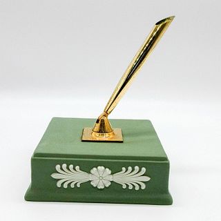 Rare Wedgwood Green Jasperware Pen Holder