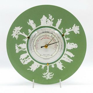 Wedgwood Green Jasperware Barometer