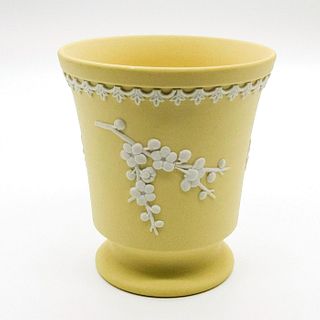 Wedgwood Jasperware Primrose Yellow Planter Vase