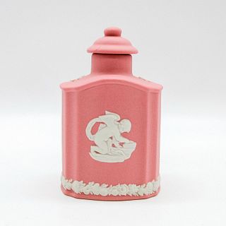Wedgwood Pink Jasperware Tea Caddy
