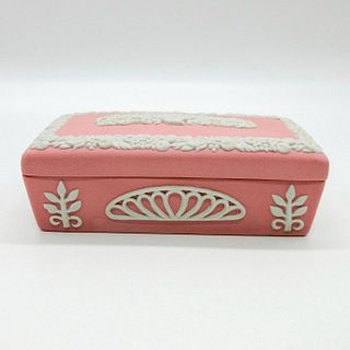 Wedgwood Harrods Pink Jasperware Lidded Box