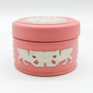 Wedgwood Harrods Pink Jasperware Trinket Box