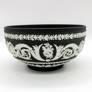Wedgwood Black Jasperware Arabesque Bowl