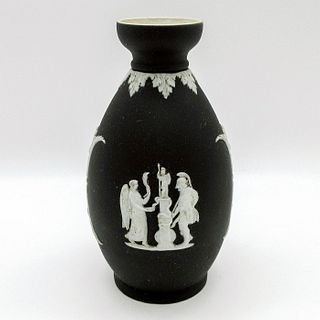 Wedgwood Black Jasperware Bud Vase