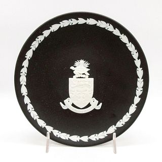 Wedgwood Black Jasperware Plate, Cayman Islands
