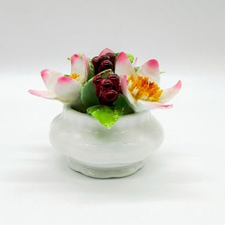 Royal Albert Mini Flower Pot, Christmas Rose