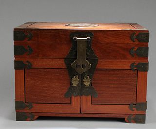 Chinese Rosewood Multi -Tier Jewelry Box