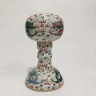 A Fencai Porcelain Ornament. Height: 23.4 cm