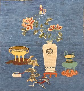 A Chinese Embroidery. Dimension: 63 cm x 69 cm