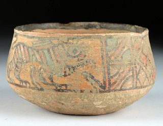 Indus Valley Pottery Bowl w/ Zoomorphic Motifs