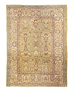 Fine Antique Agra Rug, 7'8 x 11'5"